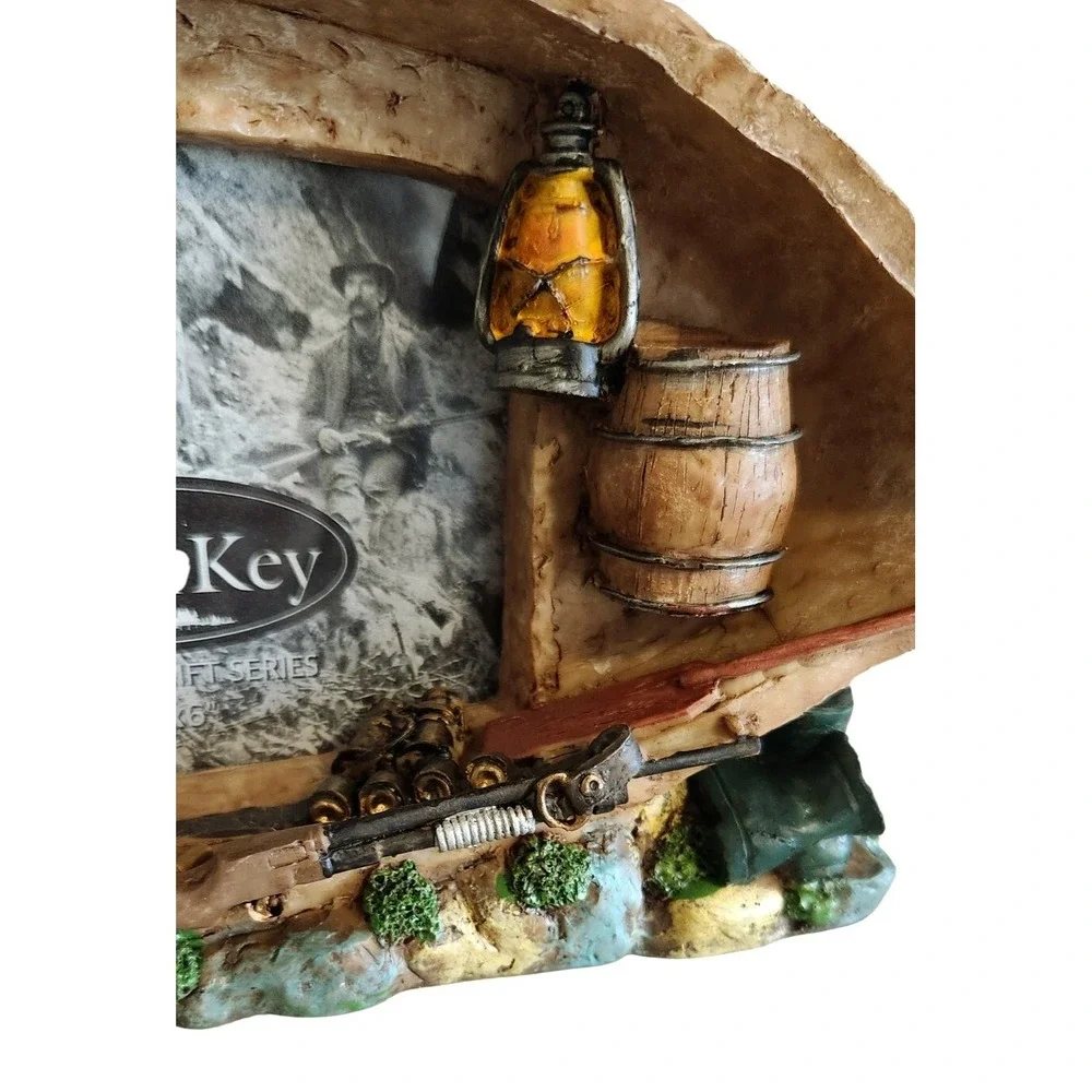 Cedar Key Boat Series Hunting Boat Picture Photo Frame Mallard Rifle Hat Lantern